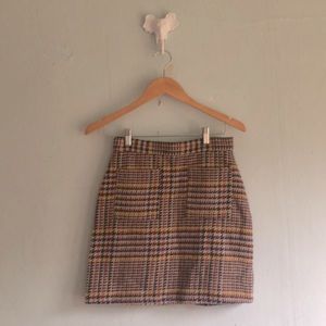 ModCloth plaid mini skirt